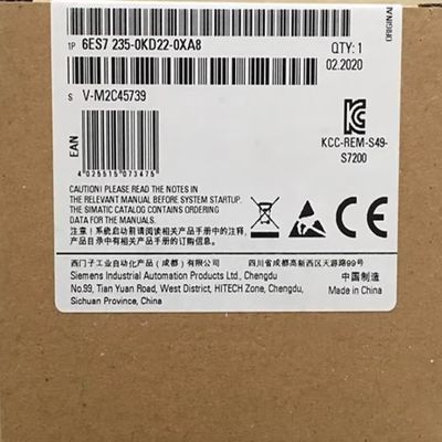 4 Differential Siemens PLC 6ES7235-0KD22-0XA8 SIEMENS S7-200 CN EM 235 4AI/1AO Analog Module